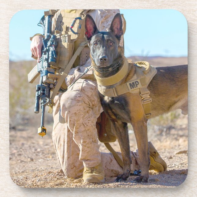 US MILITARY WORKING DOG COASTER (Front)