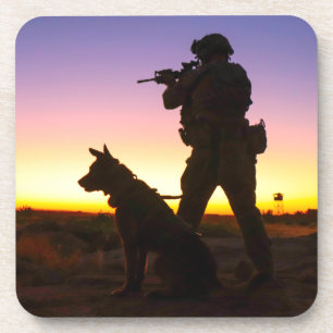 US MILITARY WORKING DOG COASTER