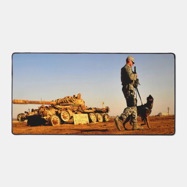 US MILITARY WORKING DOG DESK MAT (Front)