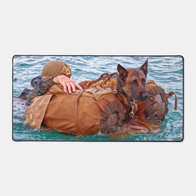 US MILITARY WORKING DOG DESK MAT (Front)