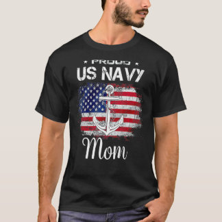 Us Na Vy Proud Mother Proud Us Na Vy For Mom Veter T-Shirt