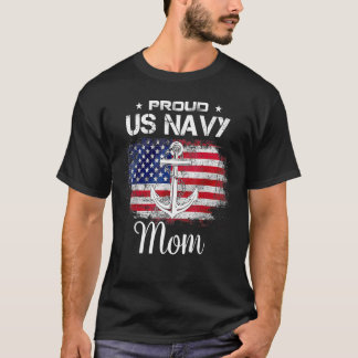 Us Na Vy Proud Mother's Day Mom Veteran Day Tee