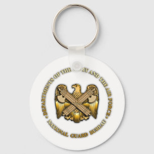 US National Guard Bureau Keychain