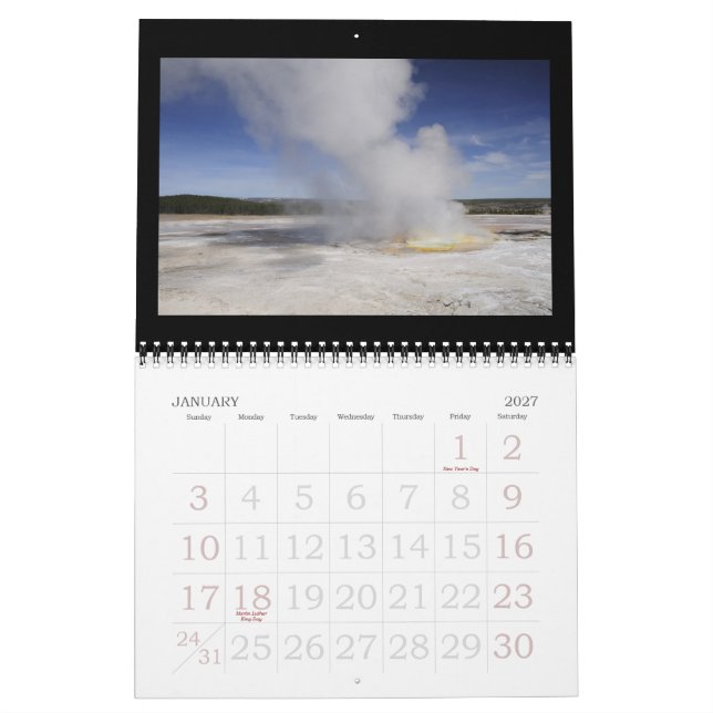 US National Parks 2011 Calendar (Jan 2027)