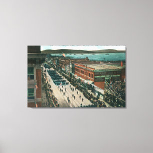 US Navy Atlantic Fleet in Harbour Canvas Print