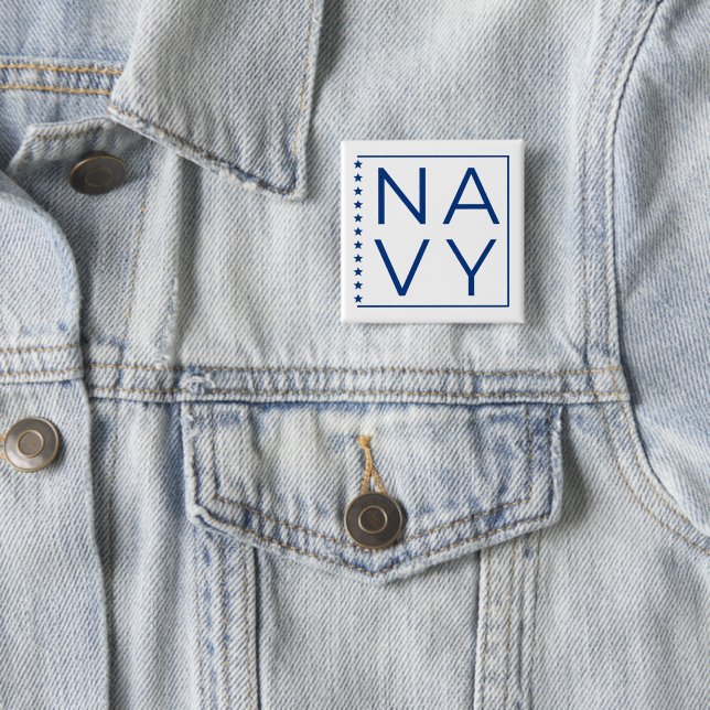 US NAVY pin in Blue and White (In Situ)