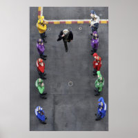 US Navy rainbow sideboys