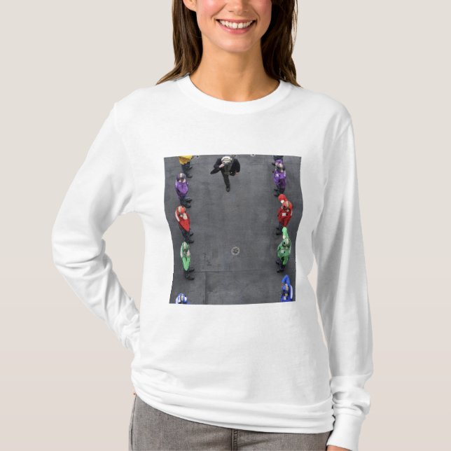 US Navy rainbow sideboys T-Shirt (Front)