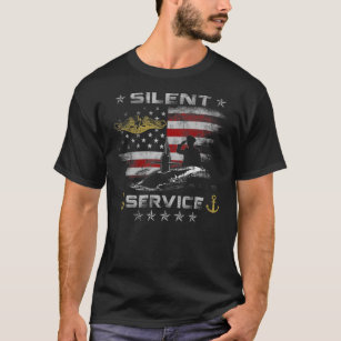 US Navy Submarines - Silent Service Veteran Mens T-Shirt