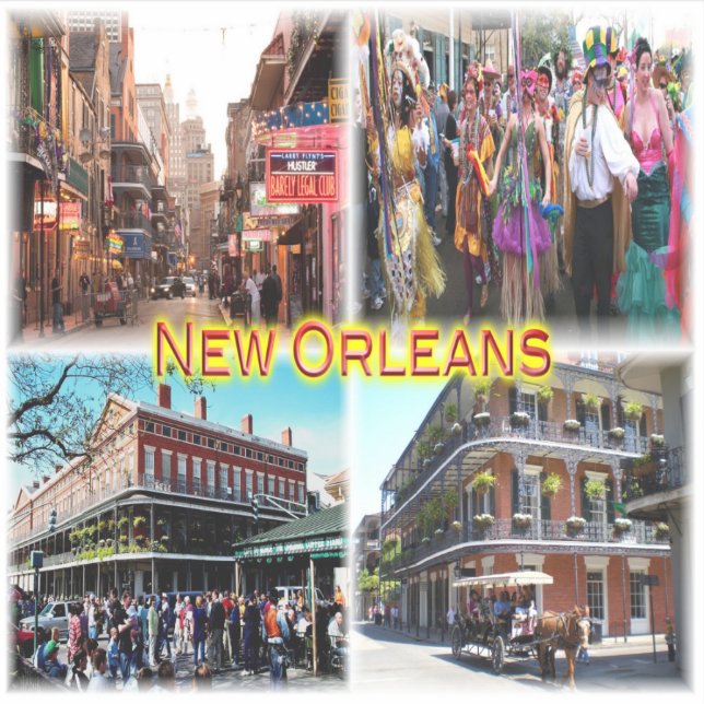 US New Orleans - Bourbon Street - Mardi Gras - (Front)