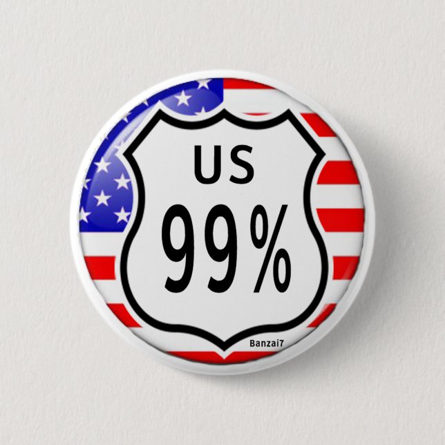 Us Occupation: 99% 2 Inch Round Button (Front)