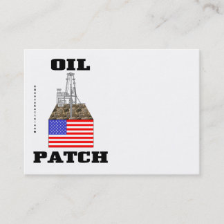 US Oil Patch,Business Cards,Oil,Rig,Oilman Business Card