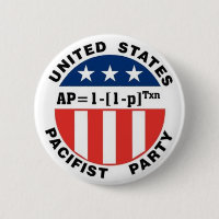 US Pacifist Party button