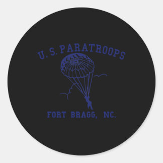 Us Paratroops Fort Bragg Nc Ww2 Classic Round Sticker