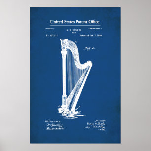 US Patent - Harp Poster