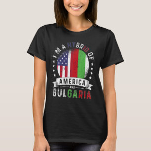 US Patriot Bulgaria Flag American Bulgarian Grown T-Shirt