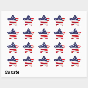 US patriotic Star Sticker