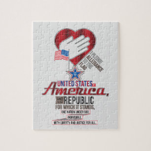 US Pledge of Allegiance Jigsaw Puzzle