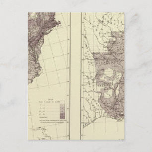 US Population 1830-1840 Postcard