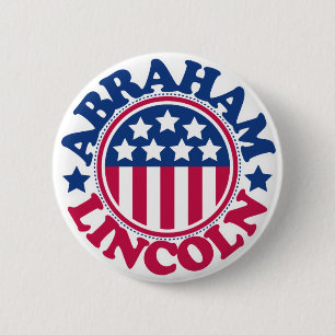 US President Abraham Lincoln 2 Inch Round Button