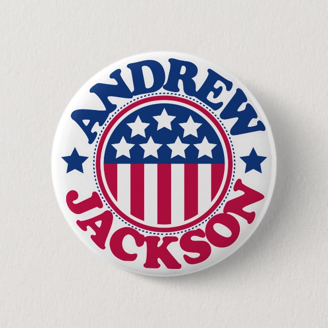 US President Andrew Jackson 2 Inch Round Button (Front)