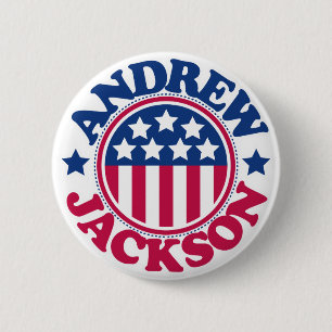 US President Andrew Jackson 2 Inch Round Button