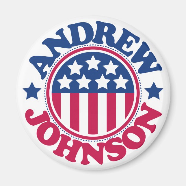 US President Andrew Johnson Magnet (Front)