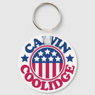 US President Calvin Coolidge Keychain