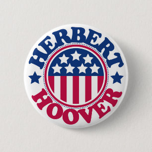 US President Herbert Hoover 2 Inch Round Button