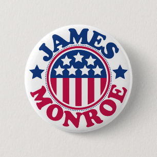 US President James Monroe 2 Inch Round Button