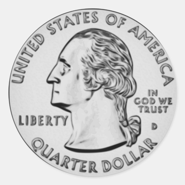 US Quarter Sticker (Front)