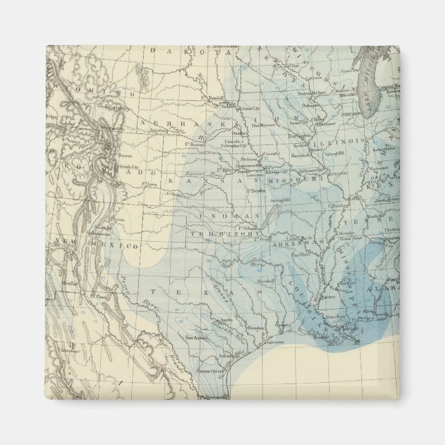 US Rain Chart Magnet (Front)