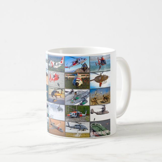 US RESCUE AVIATION “MONTAGE” COFFEE MUG (Front Right)