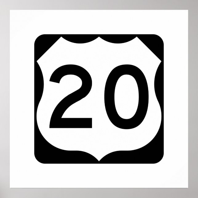 US Route 20 Sign (Front)