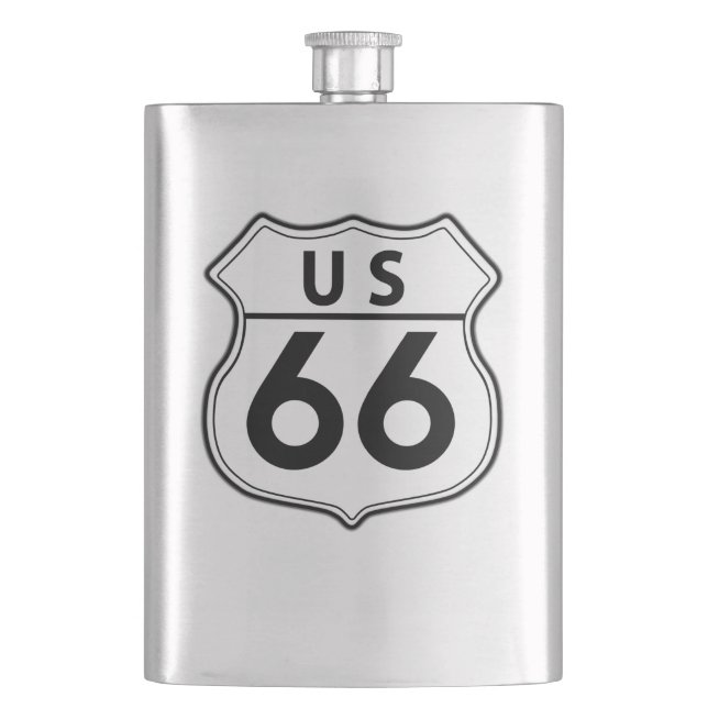 US Route 66 Acier Liquor Classique Flacon (devant)
