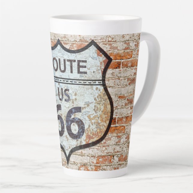 US ROUTE 66 LATTE MUG (Right Angle)