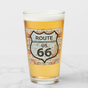 US Route 66 pinte verre à boire