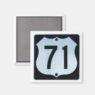 US Route 71 Highway Sign Magnet
