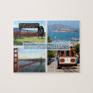 US San Francisco - Napa Valley Golden Gate Bridge Jigsaw Puzzle