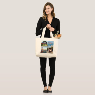US San Francisco - Napa Valley Golden Gate Bridge Large Tote Bag