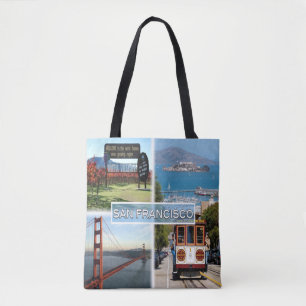US San Francisco - Napa Valley Golden Gate Bridge Tote Bag