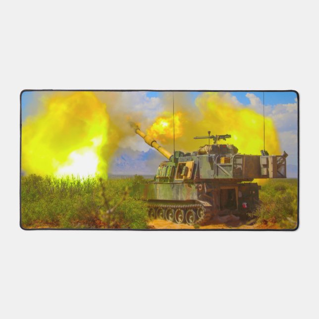 US SELF-PROPELLED HOWITZER – M109 PALADIN DESK MAT (Front)