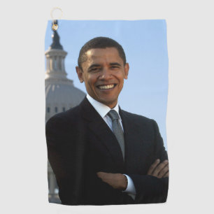 US Senator, 44th American President Barack Obama Golf Towel