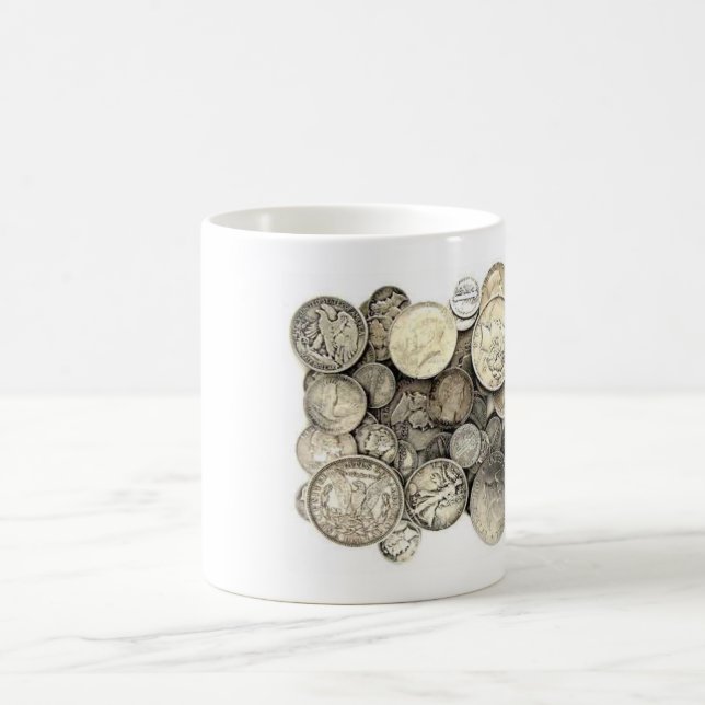 US Silver Coins Coffee Mug (Center)