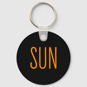 Us Solar Eclipse Sun Couples Keychain