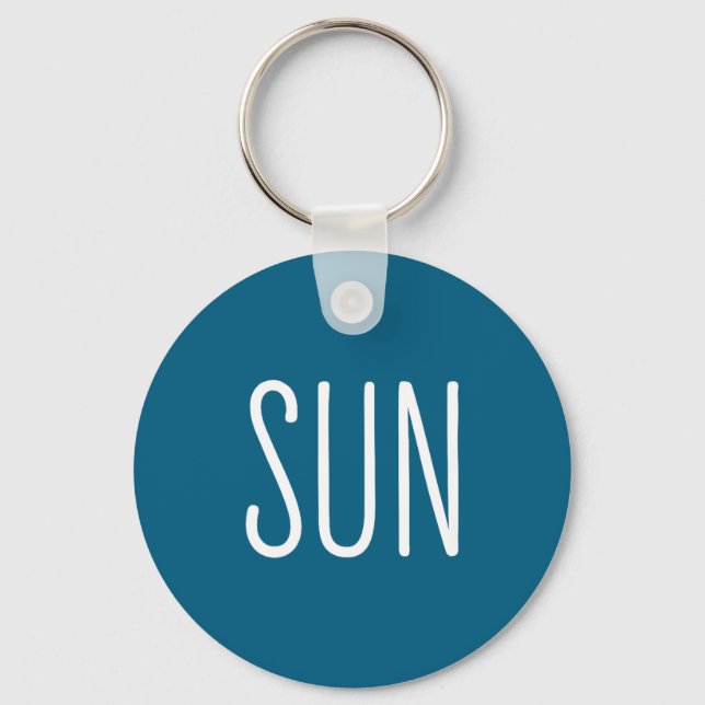 Us Solar Eclipse Sun Couples Keychain (Front)
