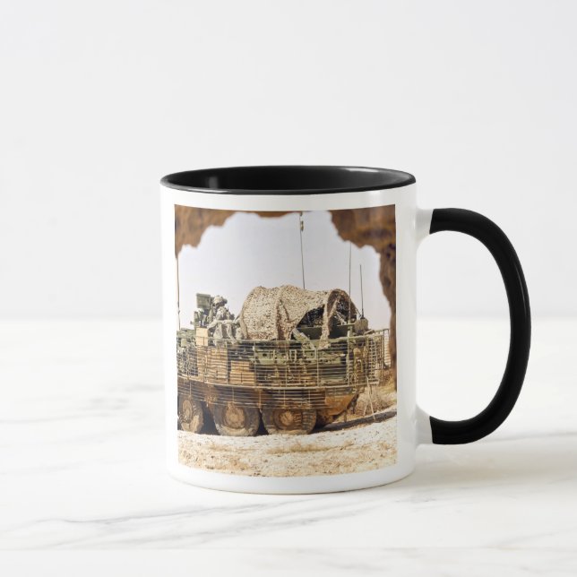 US Soldiers conduct a combat patrol in Afghanis Mug (Right)