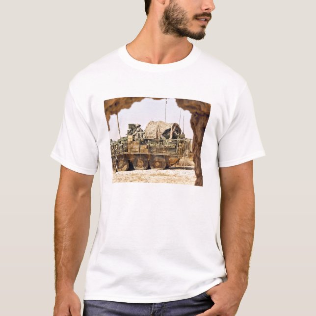 US Soldiers conduct a combat patrol in Afghanis T-Shirt (Front)