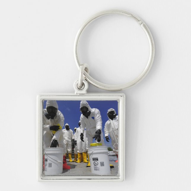 US Soldiers from the 457th Chemical Battalion Keychain (Front)