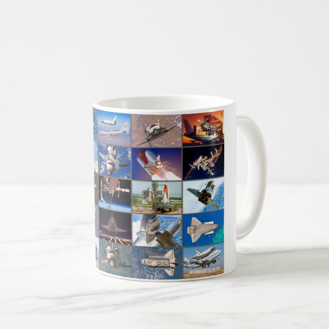 US SPACE SHUTTLE 1981-2011 “MONTAGE” COFFEE MUG (Front Right)
